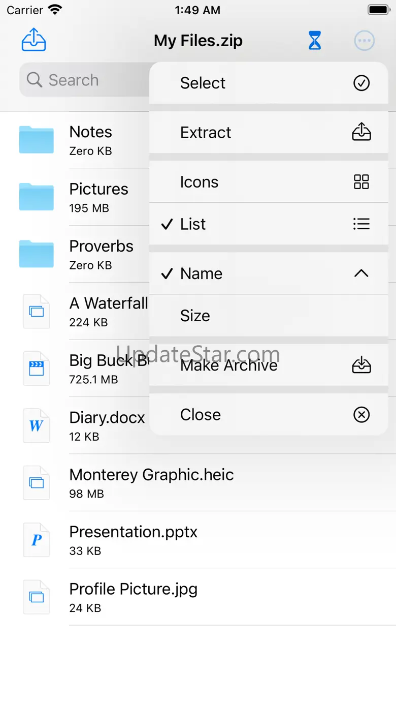 Easy Unarchiver - ZIP, RAR 1.8.5