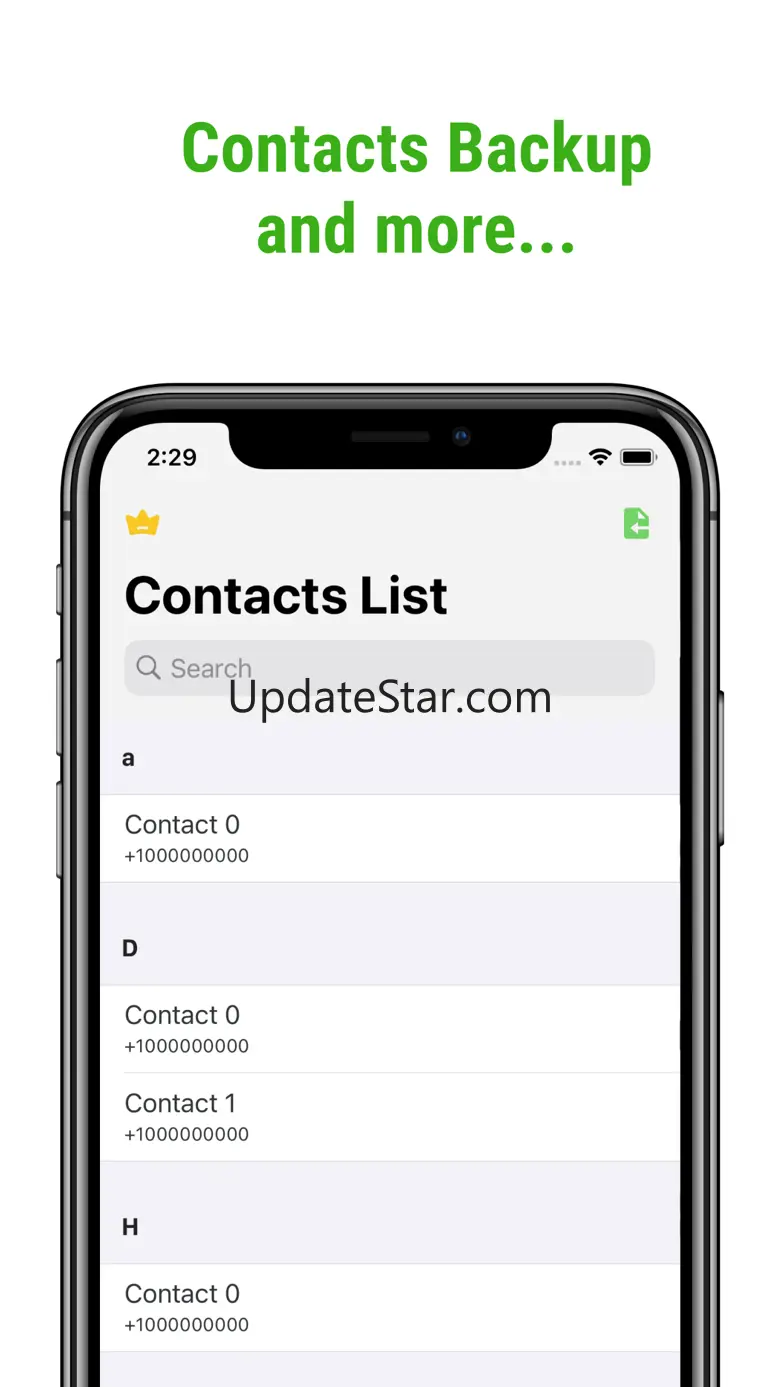 Contacts - Multi Clean, Backup 1.6
