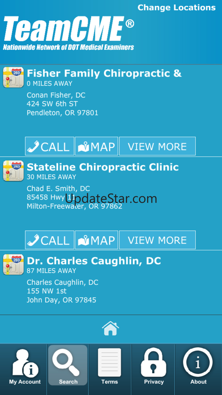 DOT Physical Exam Locations 2.2.0