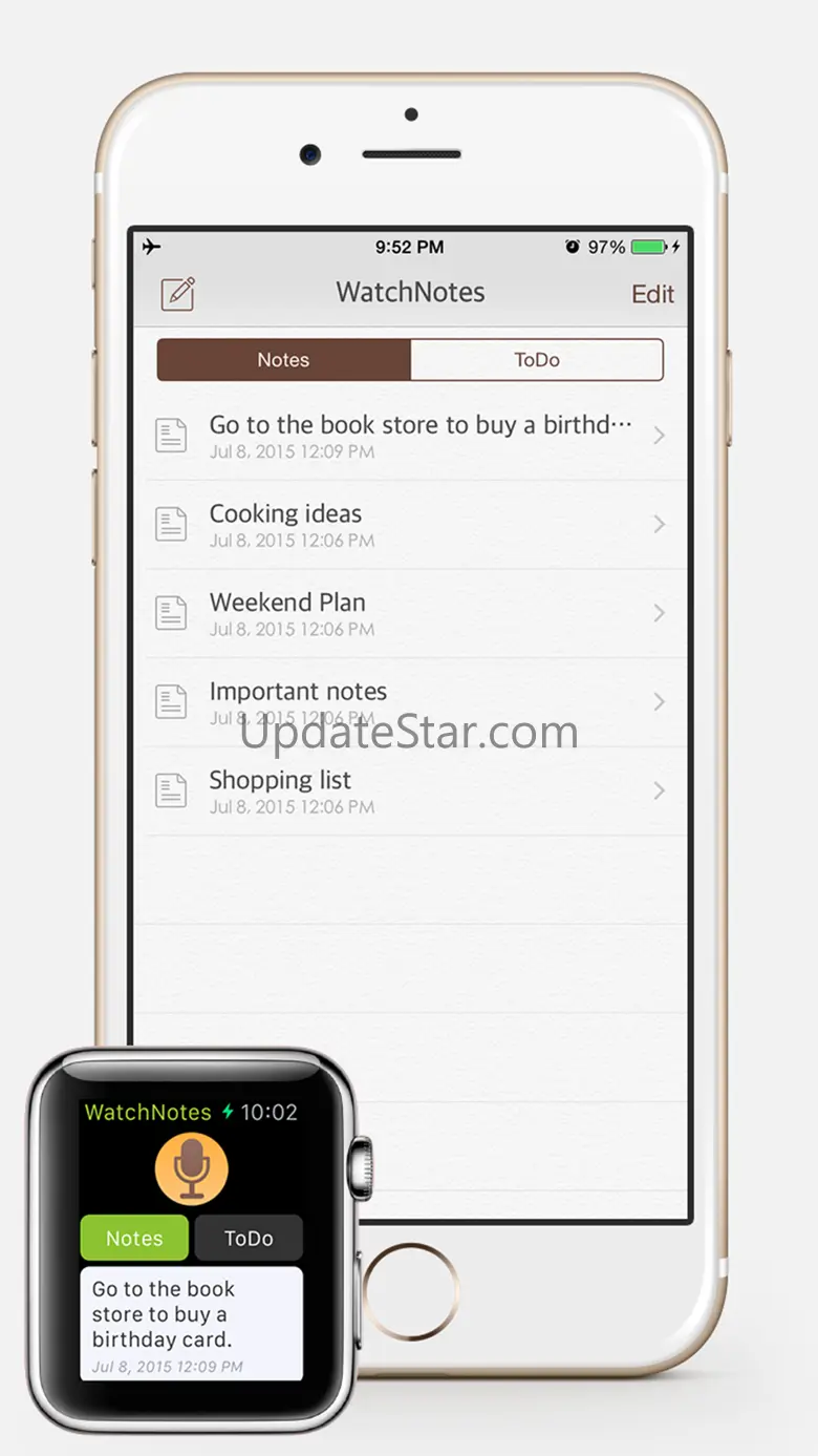 WatchNotes - Notes/Memo/Todo/Checklist for Apple Watch 2.0