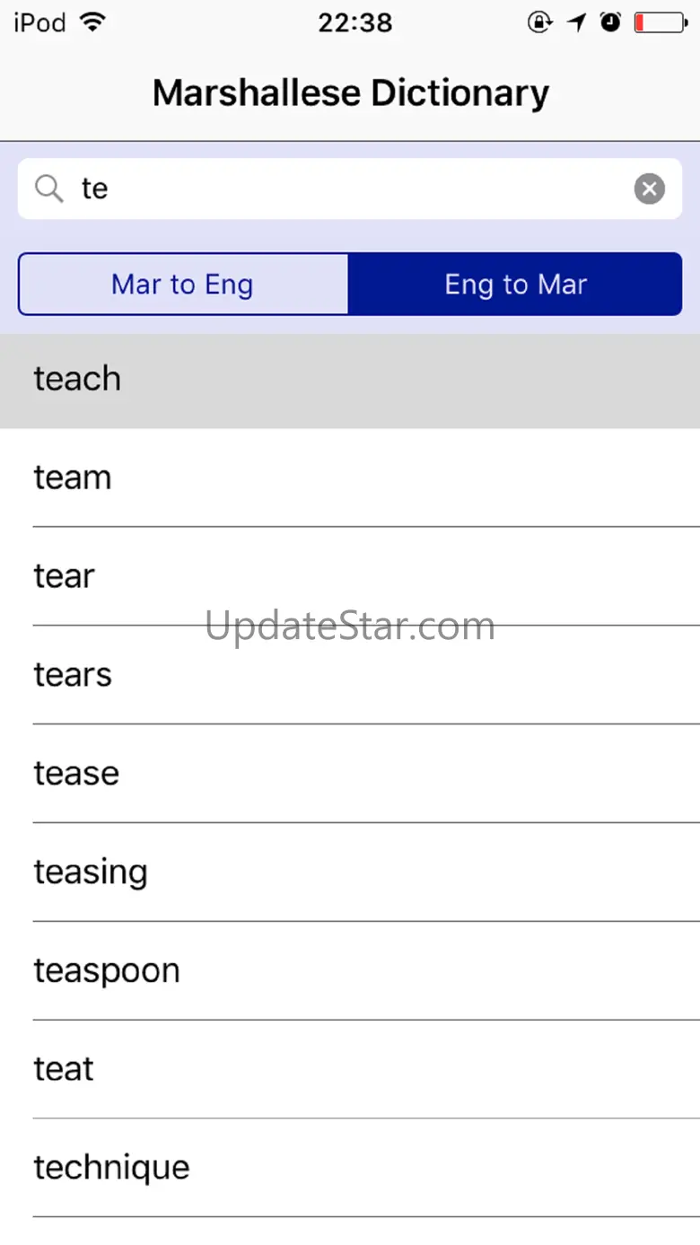 Marshallese Dictionary 1.1