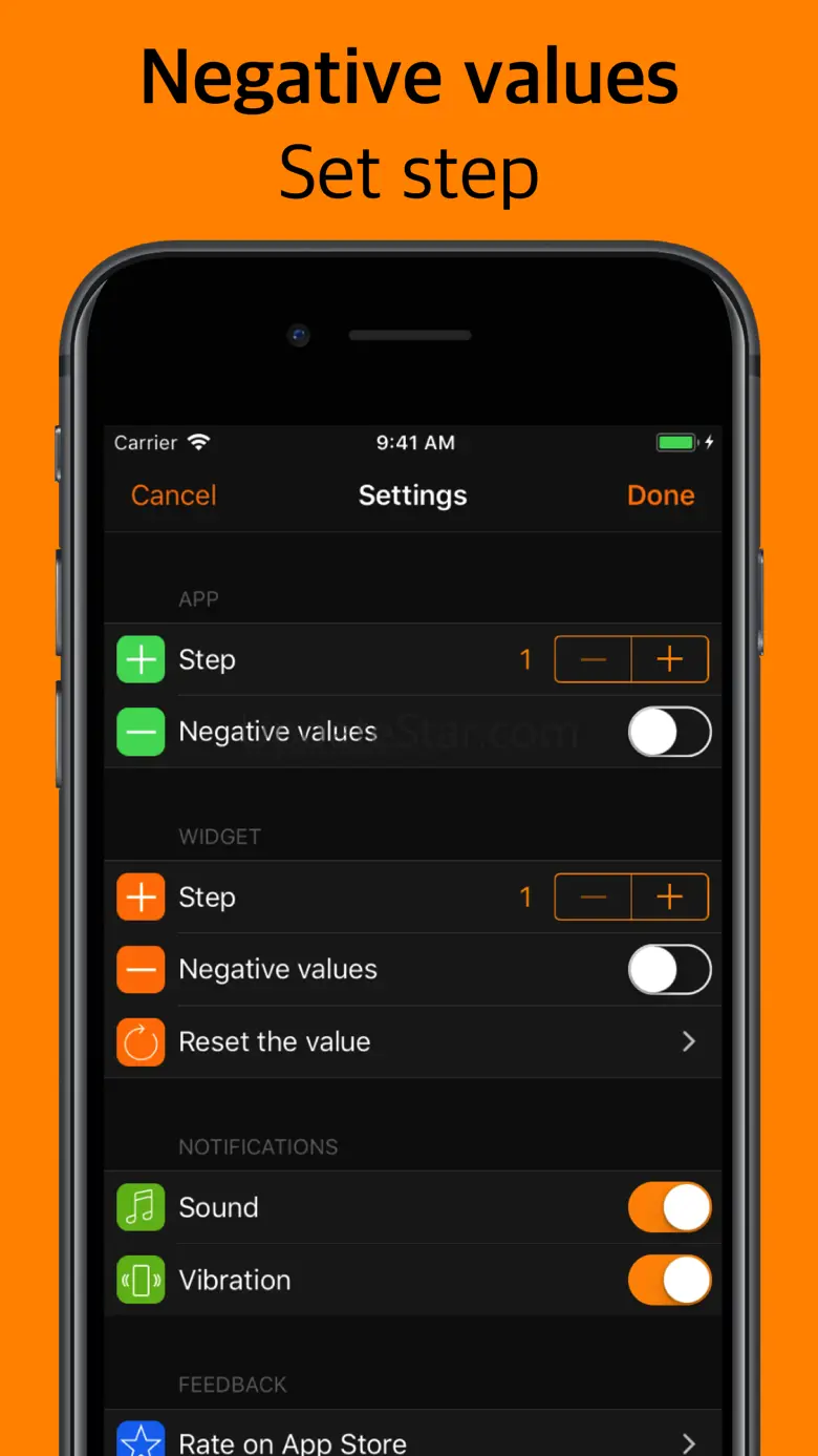 Counter with widget 2.4