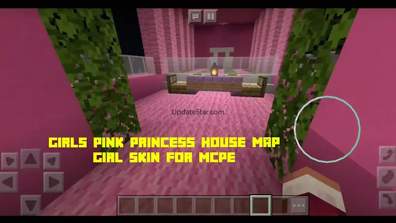 Girls Pink Princess House MCPE 1.9