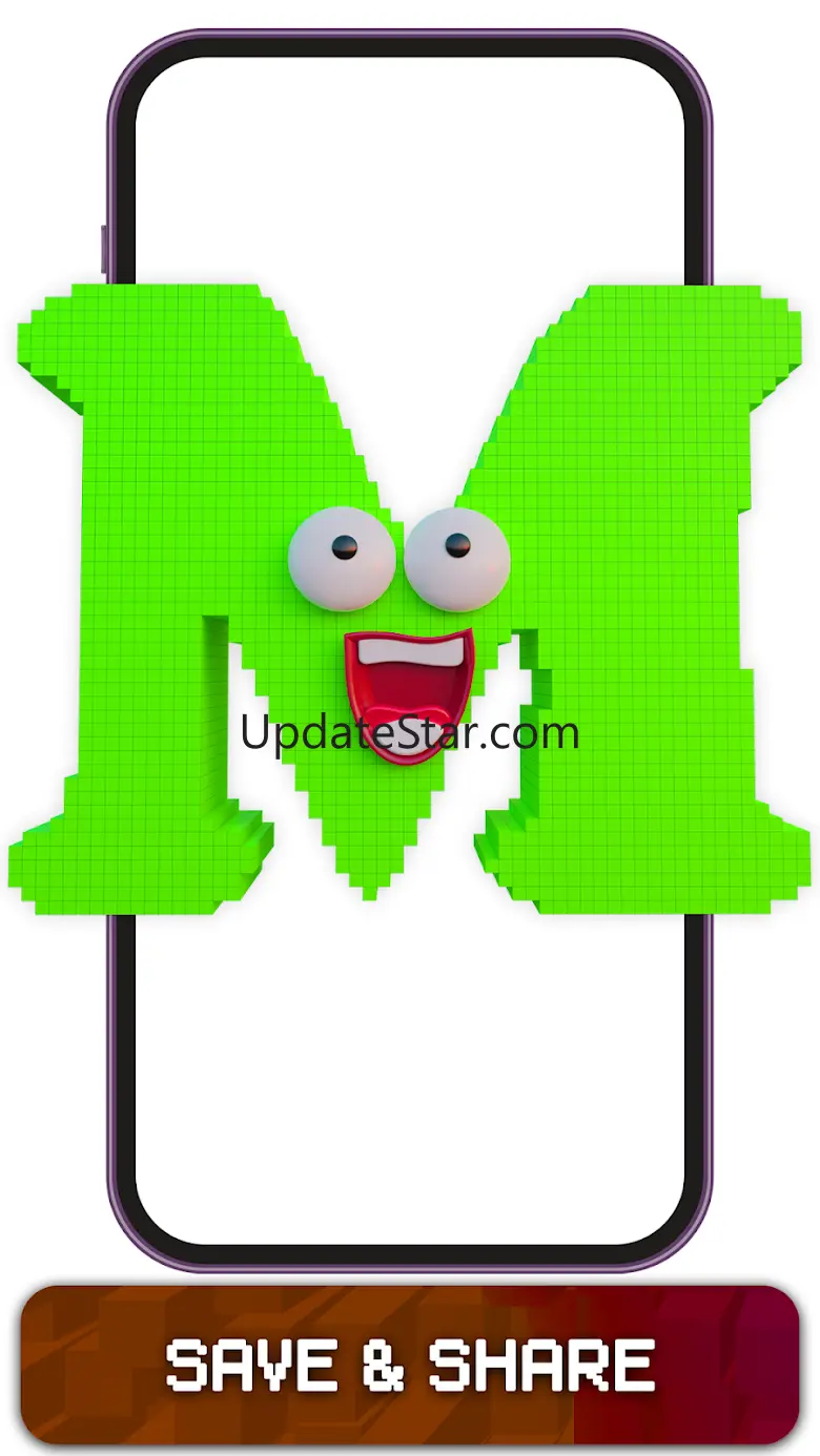 Alphabets Lore 3D Number Color 7
