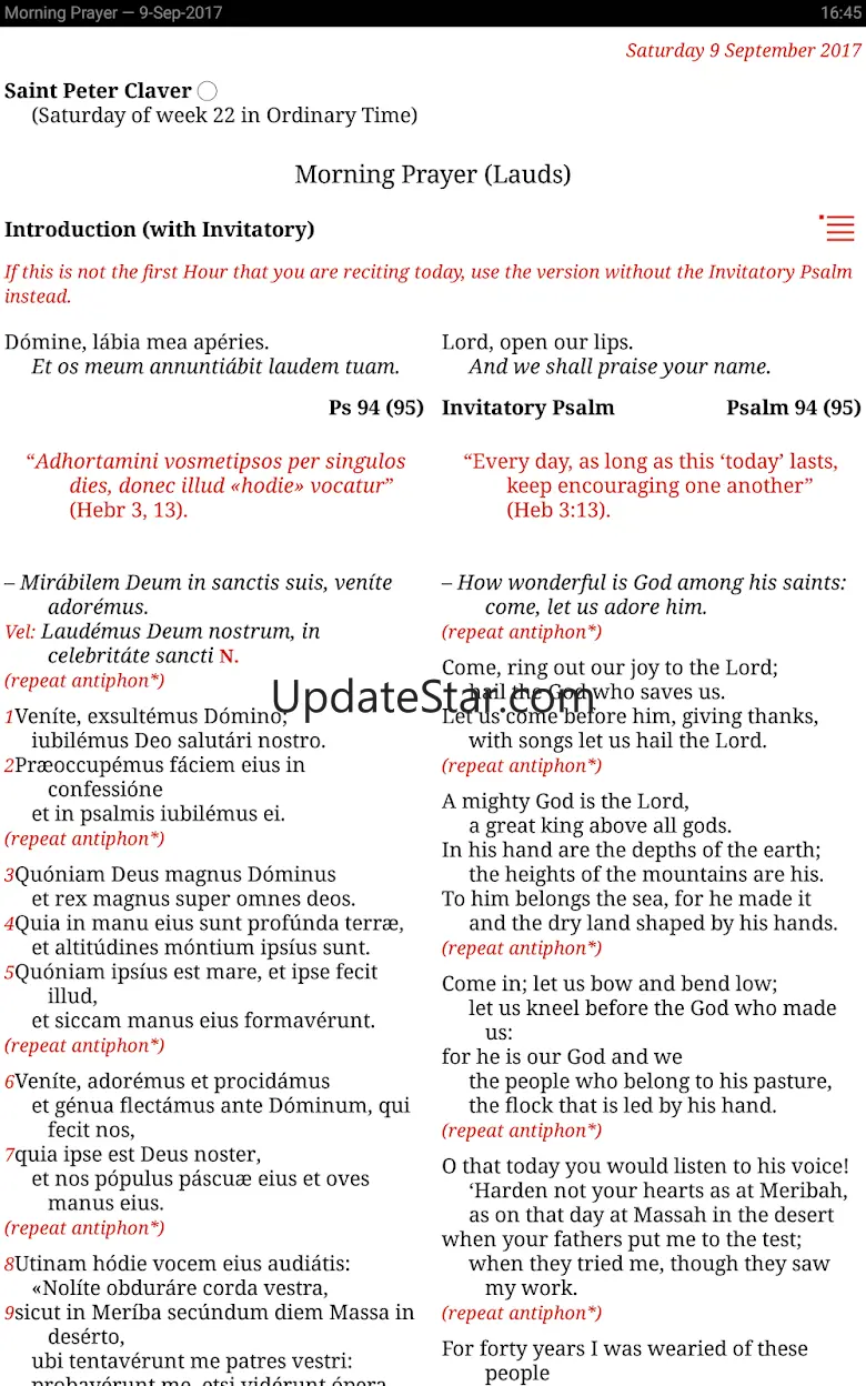 Catholic Calendar: Universalis 2.195