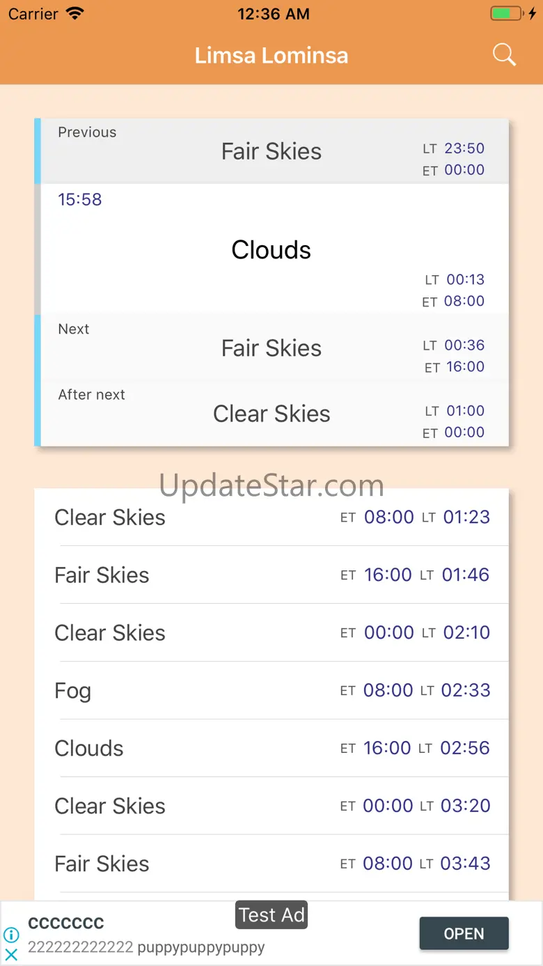WeatherForecast for FF14/FFXIV 1.7.17