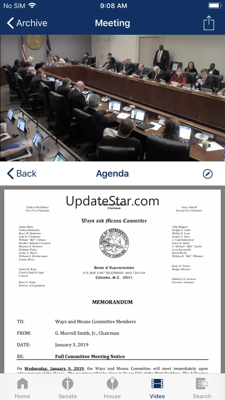 SC Legislature 1.2.9