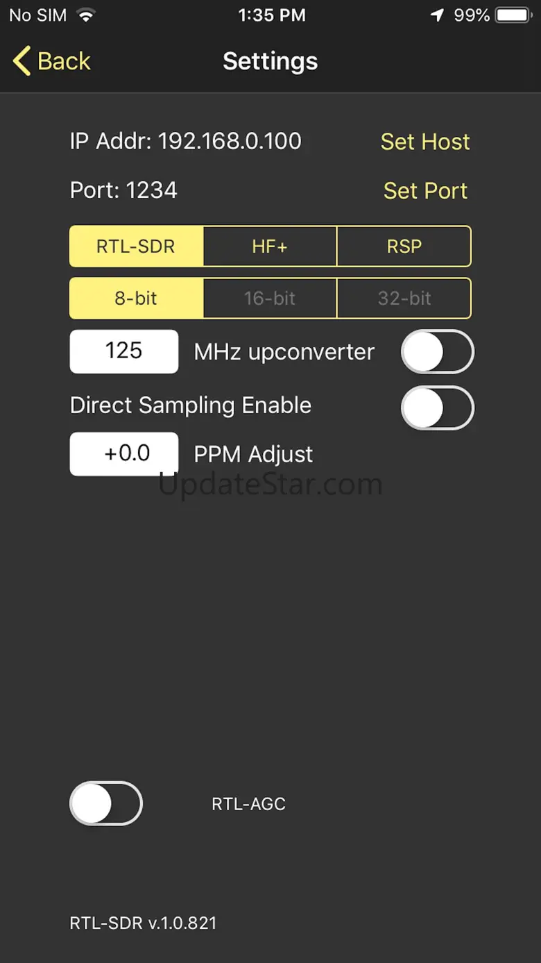rtl_tcp SDR 1.5.2