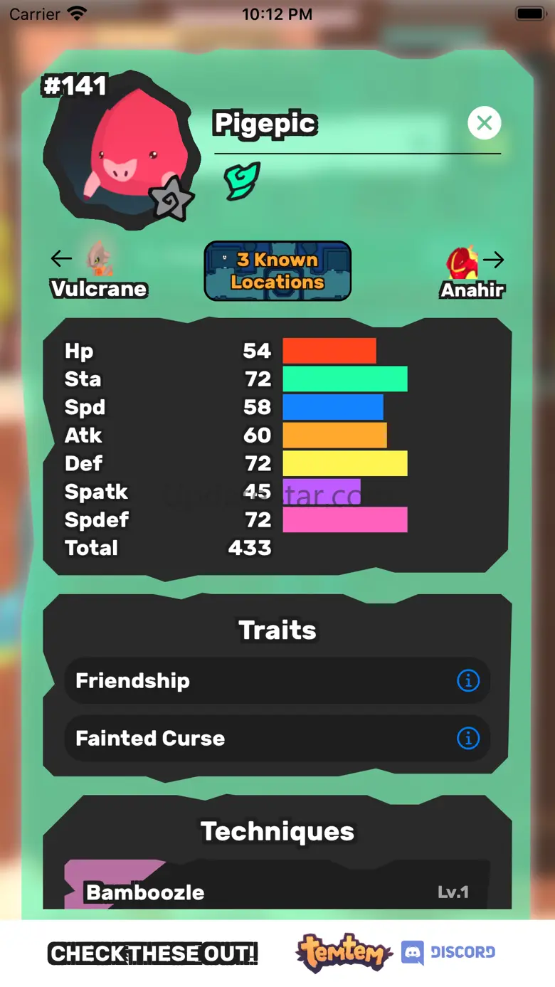 Tempedia: TemTem Helper 1.0