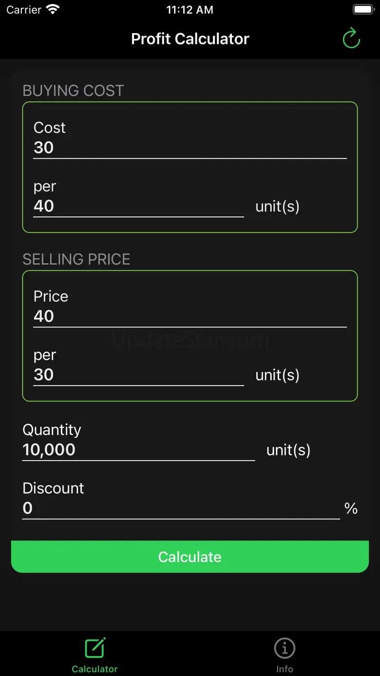 Profit Calculator, Revenue 1.2.0