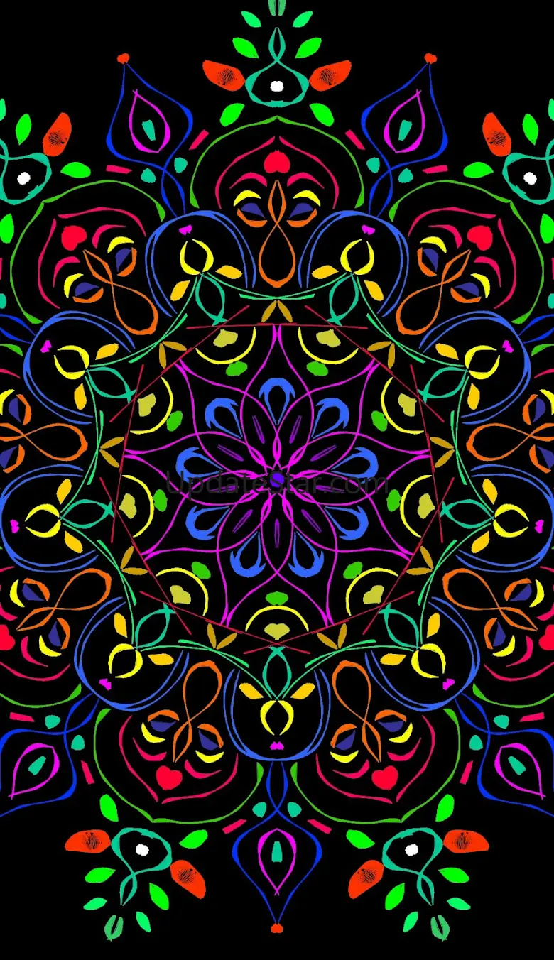 Glow Magic Doodle kaleidoscope 3.16