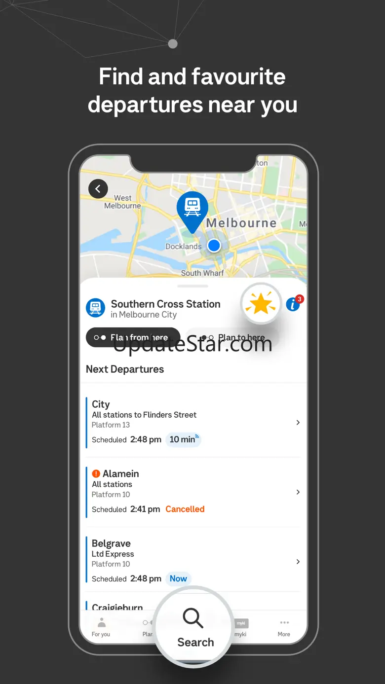 Public Transport Victoria app 4.9.1