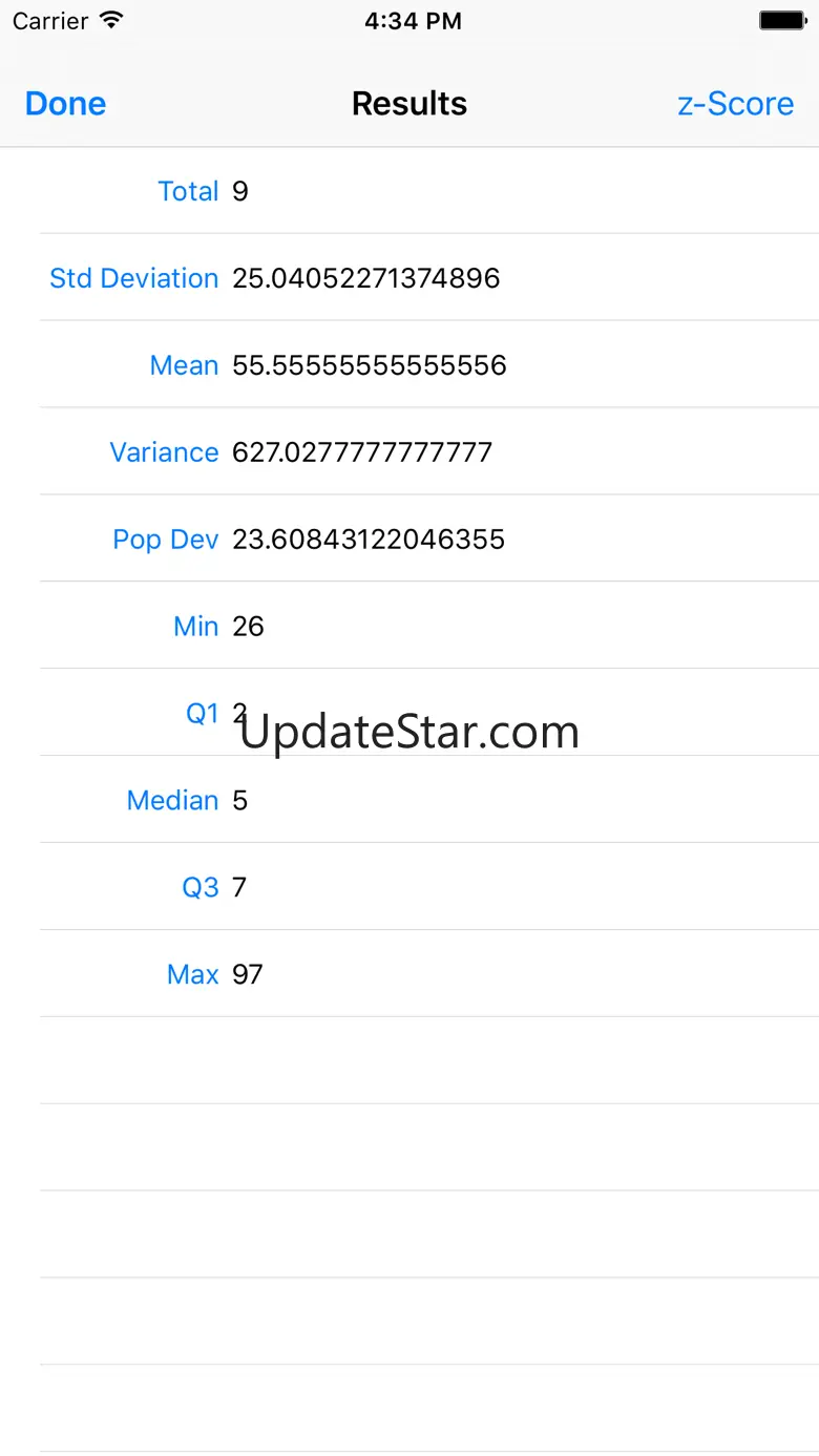 Standard Deviation Calculator 2.1