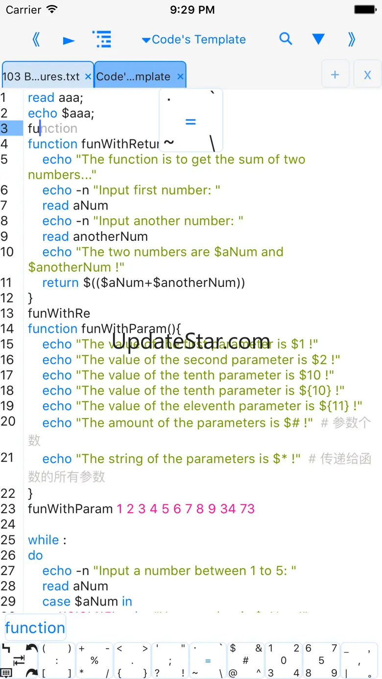 bashi - programming language 2.1