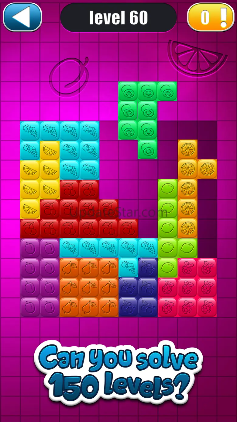 Fruit Block Puzzle Game – Fit Colorful Blocks and Solve HD Levels for Brain Training in10/10 Box 1.0