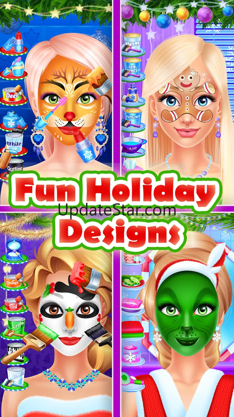 Christmas Face Paint Party - Kids Salon Games 1.2