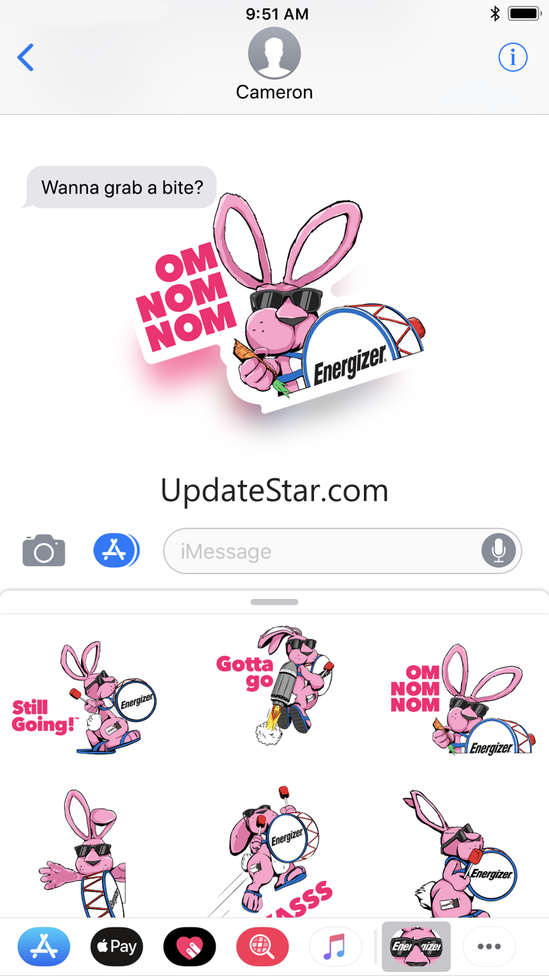 Energizer Bunny Stickers 1.0
