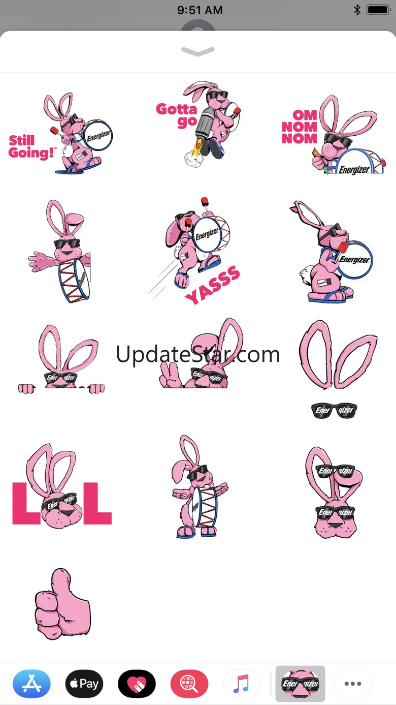 Energizer Bunny Stickers 1.0