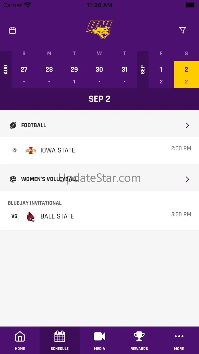 UNI Panther Athletics 174.1.1