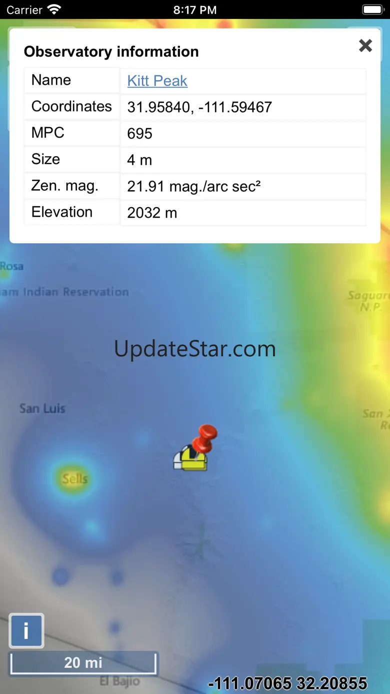 Light Pollution Map 1.1.22