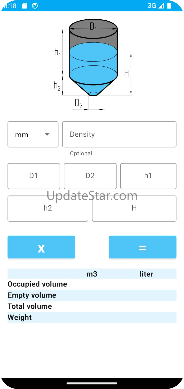 Tank Volume Calculator 3.11