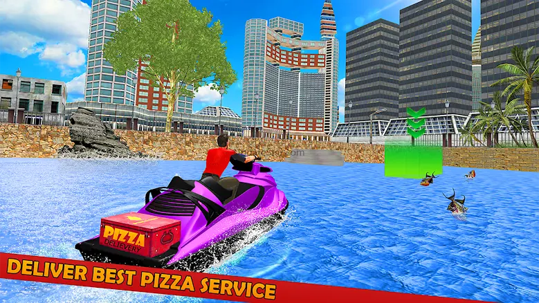 Pizza Delivery Jet Ski Games 6.4