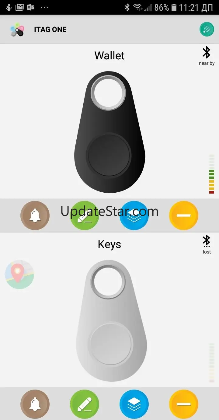 iTag.One - bluetooth key finde 2.18