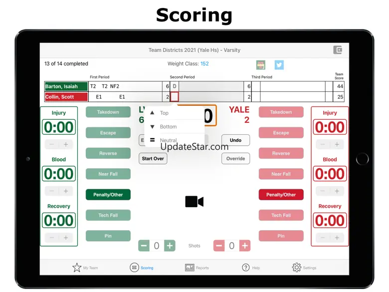 Takedown Scoring and Stats 3.4.0