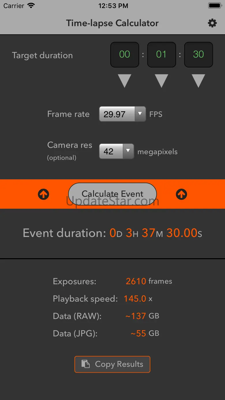 Time-lapse Calculator 2.0.4