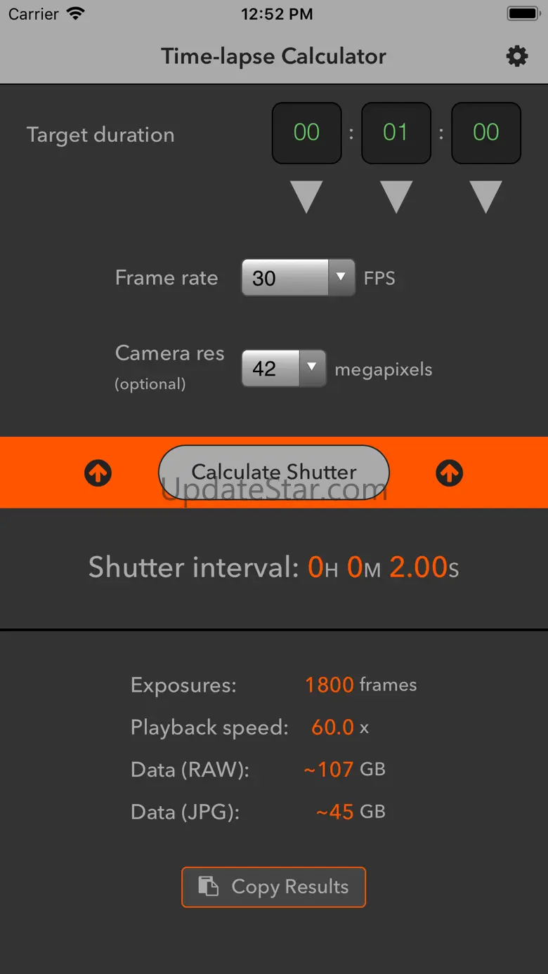 Time-lapse Calculator 2.0.4