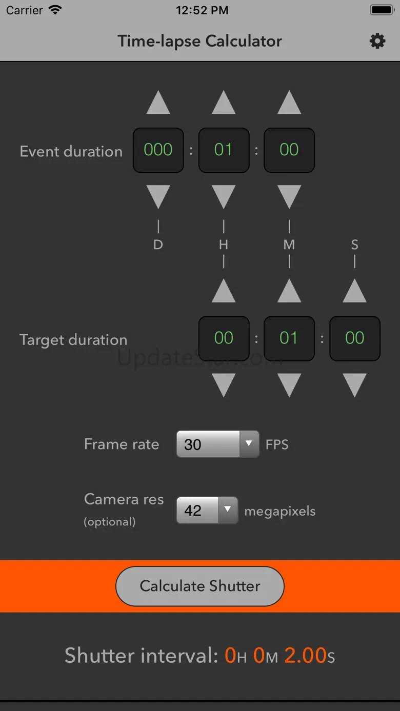 Time-lapse Calculator 2.0.4