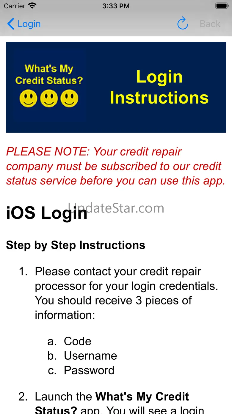 What's My Credit Status? 1.1.1