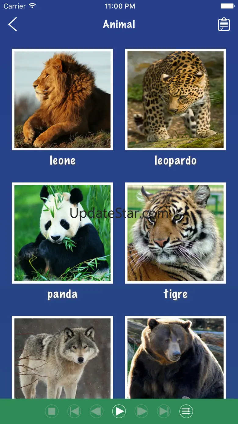 Italian Word Flashcards Learn 23.11.12