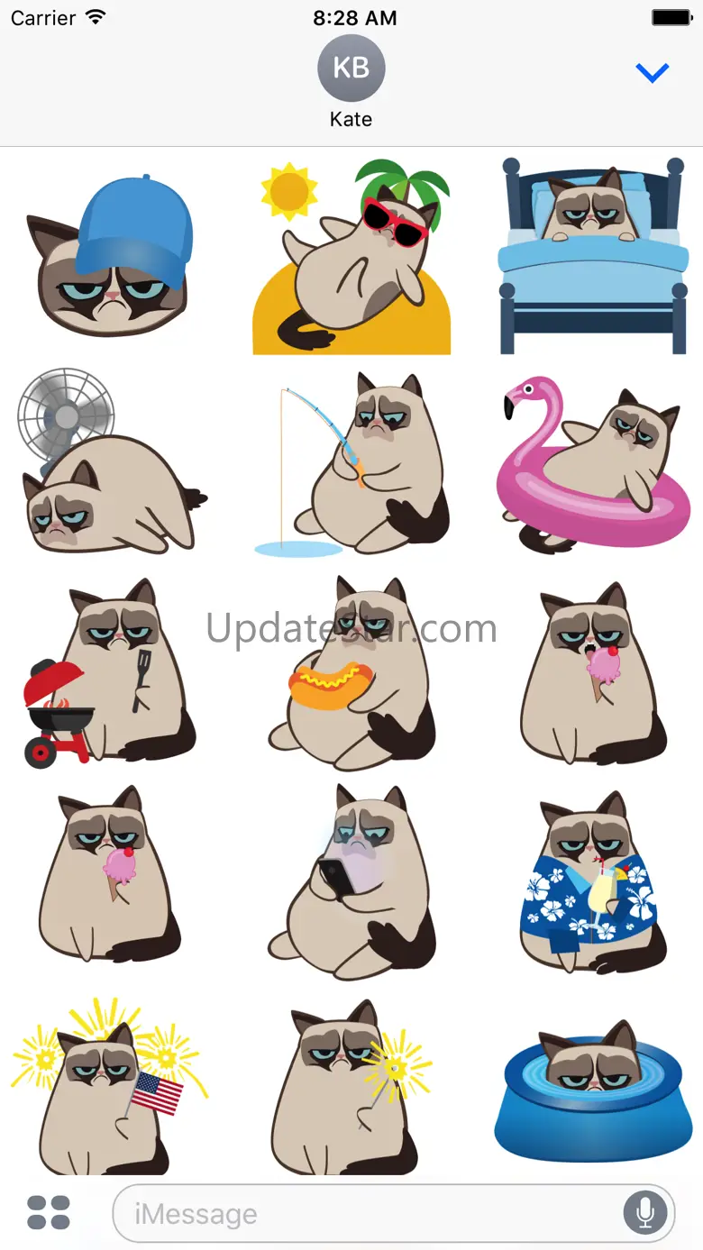 Grumpmoji Grumpy Cat Stickers 1.4