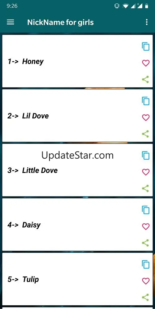 Cute Nicknames for girlfriend 1.8