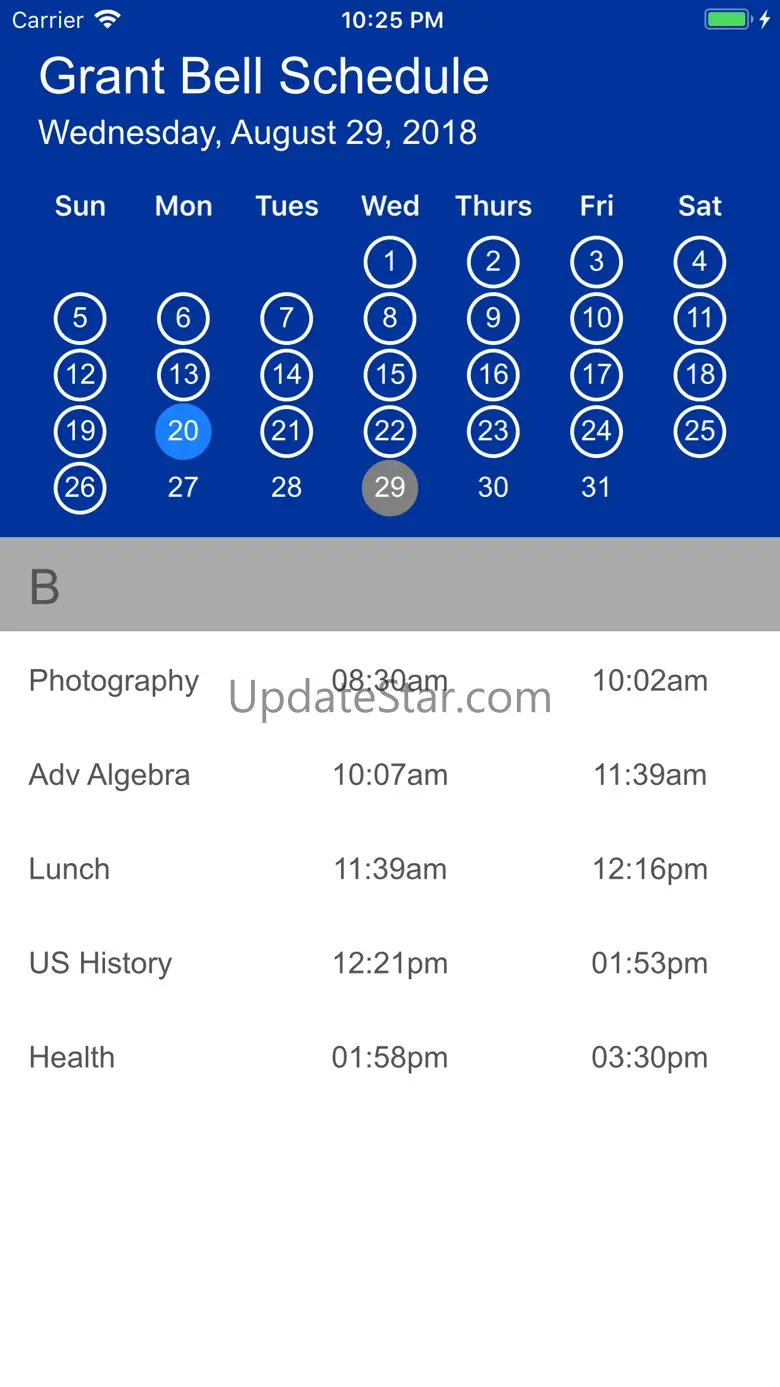 Grant Bell Schedule 1.4