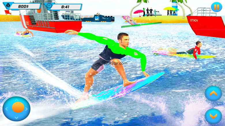 Beach Water Surfing Fun Race 1.3
