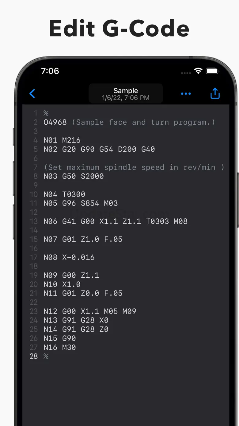 Sequence :: G-Code editor, CNC 1.3.6
