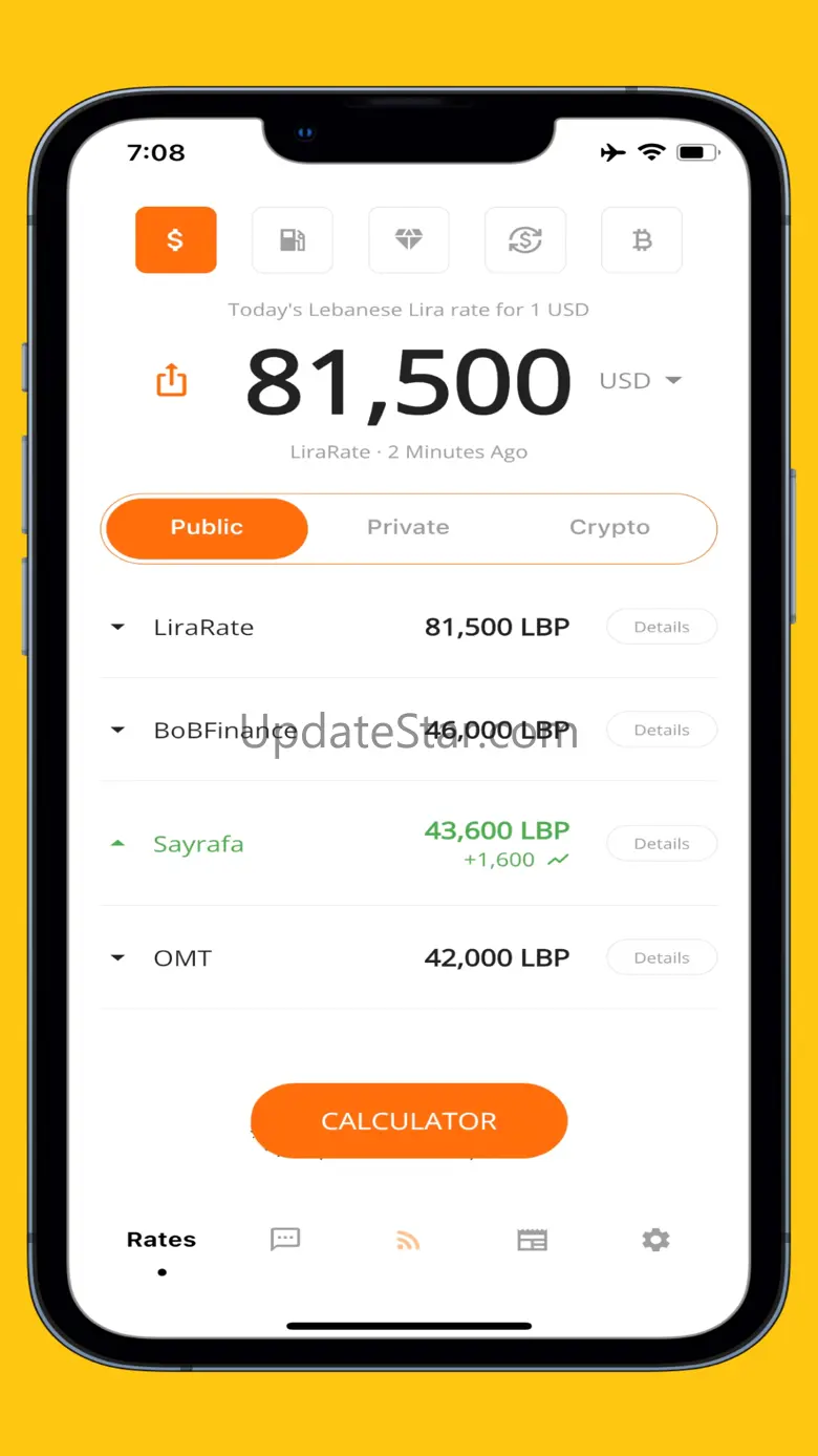 Khod - Lira & USD Rate Lebanon 3.2.0