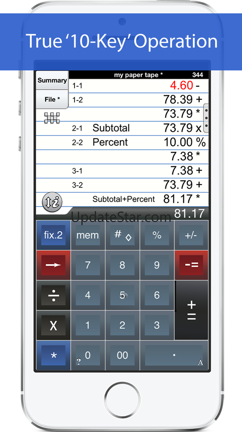 Adding Machine 10Key Lite 6.20kb