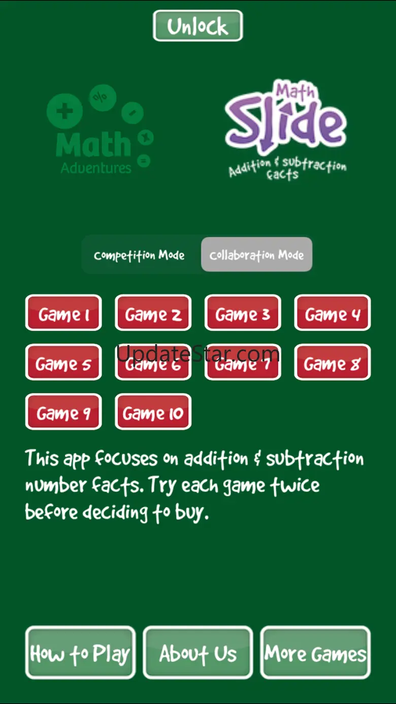 Math Slide: add & subtract 1.4