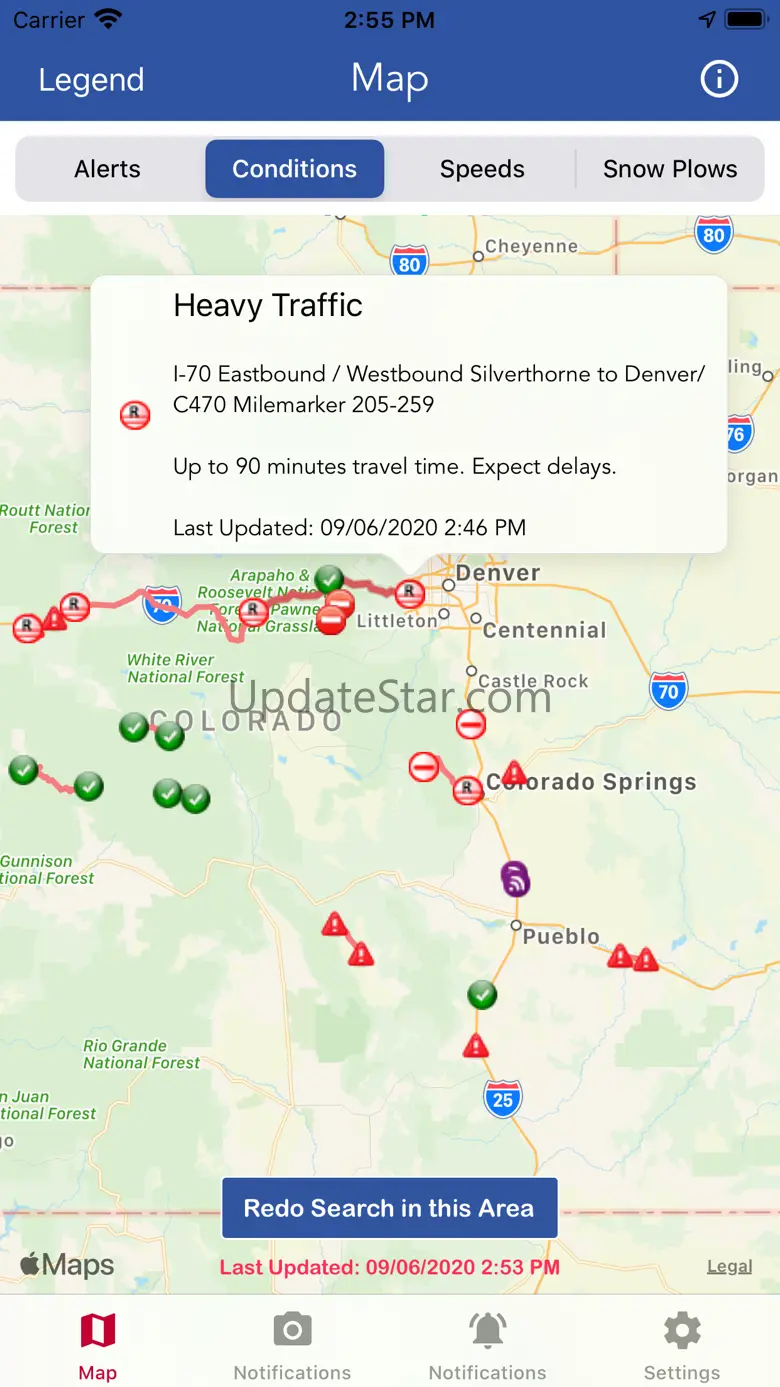 CDOT Colorado Road Conditions 1.38