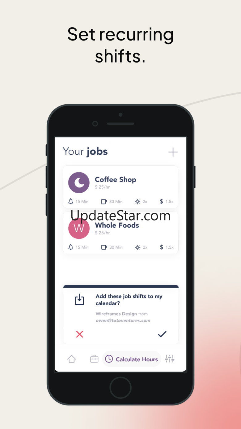 Shift Work Calendar: WorkTime 4.1