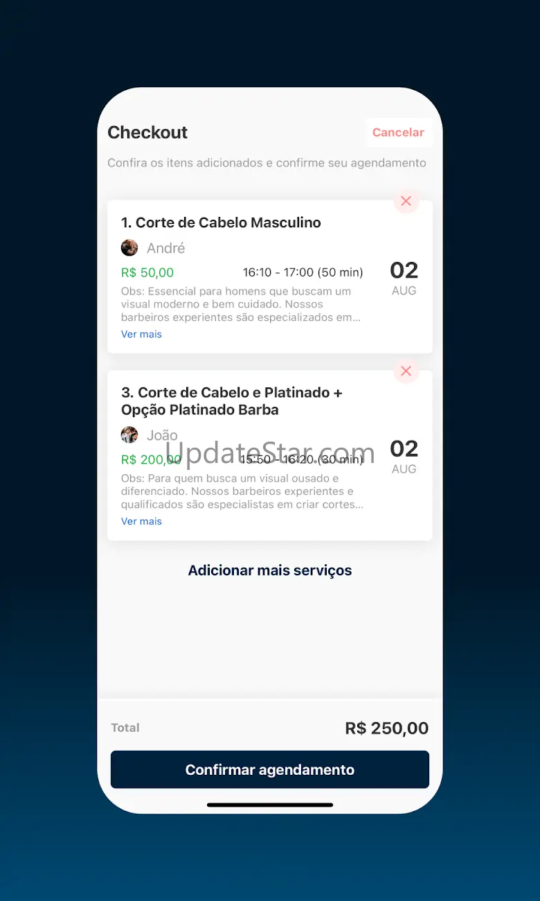 AppBarber: Cliente 0.62