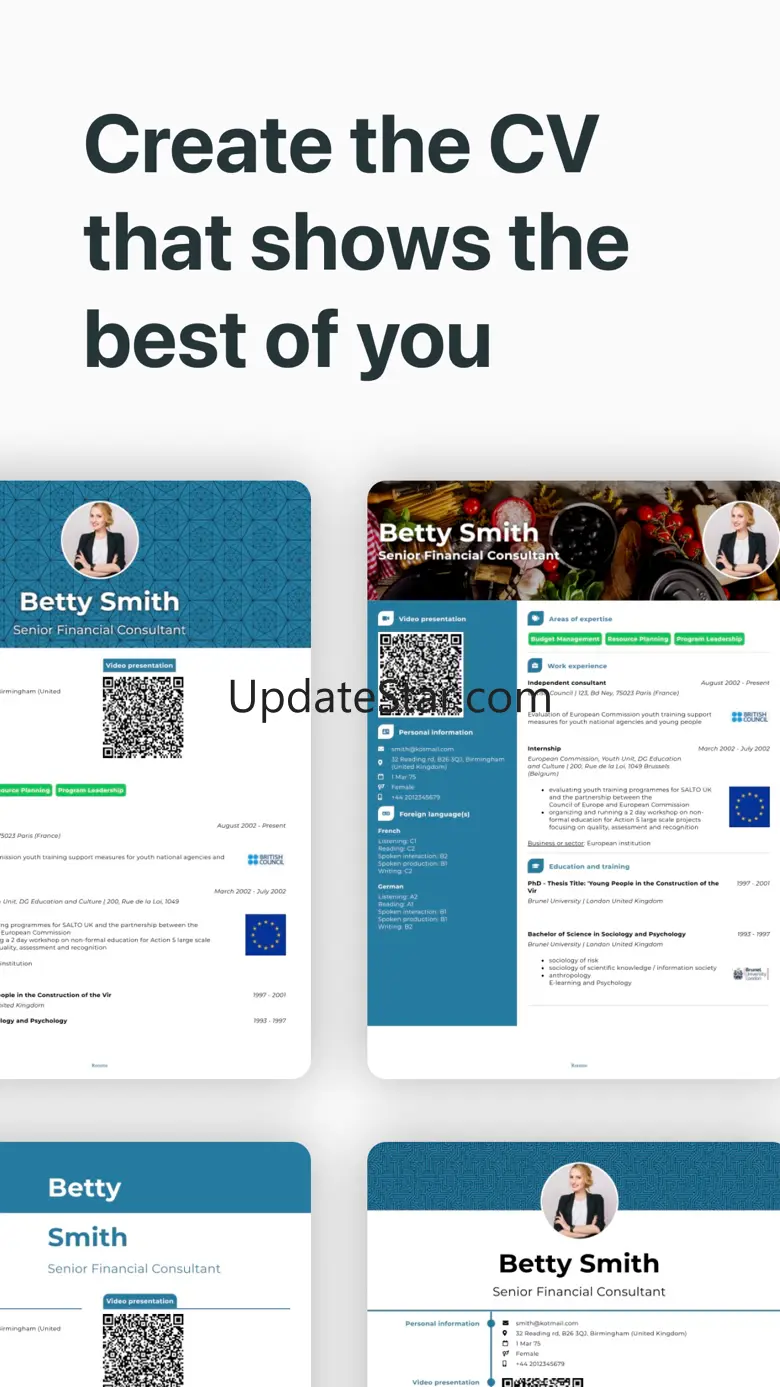 Intelligent CV Maker Templates 3.28