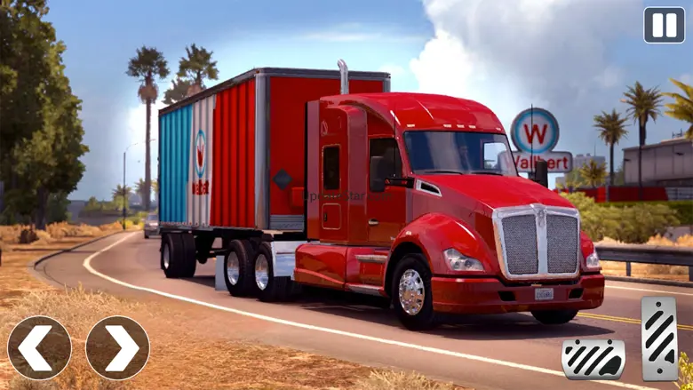 18 wheeler truck parking Sim 1.8