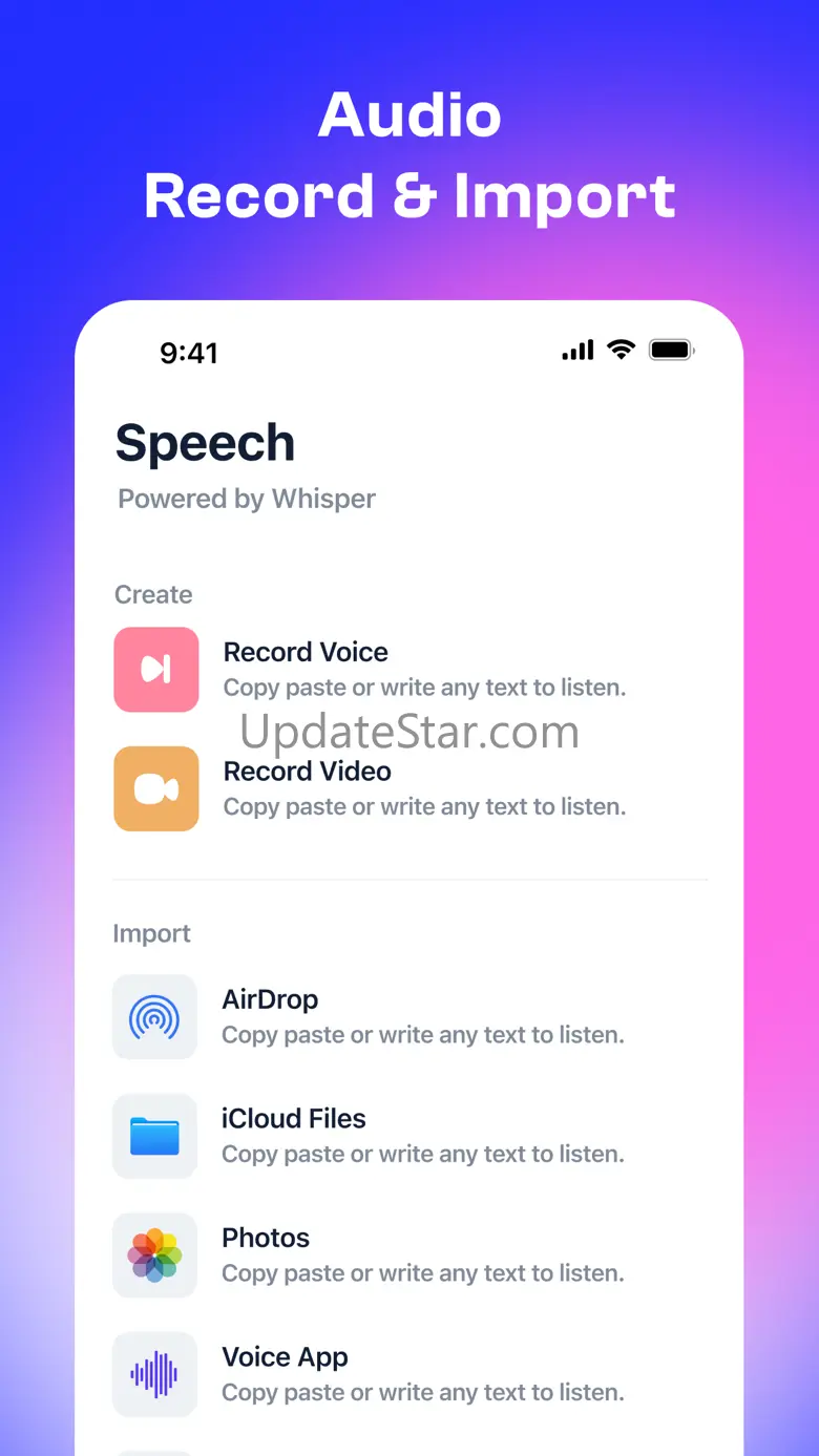 Whisper : Speech to Text 2.2.1