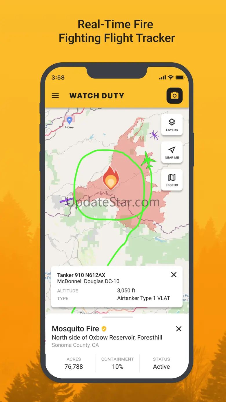 Watch Duty: Wildfire Maps 2024.6.25