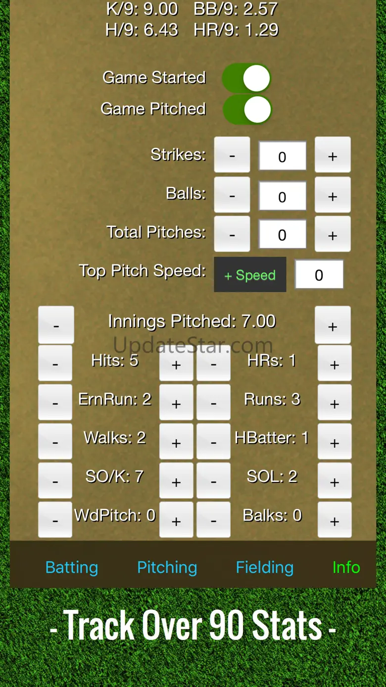 Baseball Stats Tracker Touch 2.0
