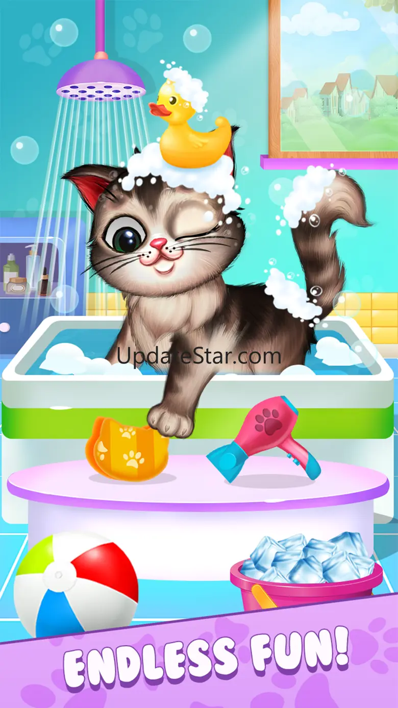 My Fluffy Kitty: Pet Care Game 3.0